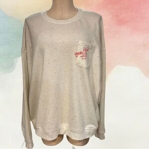 Saltrock Live For The Open Spaces Oversized Confetti Crew Neck Sweatshirt